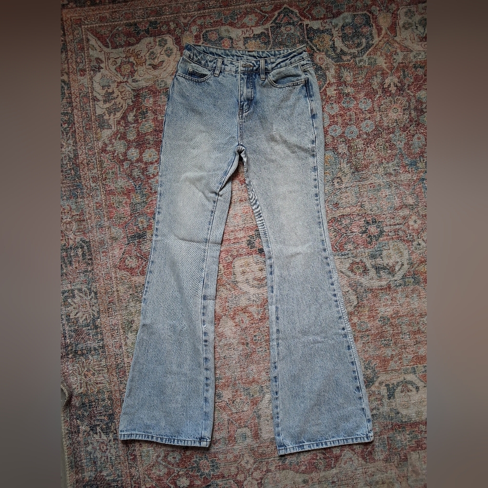 UNIF Flared Low Waist Denim